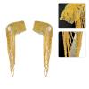 MOAIYU Shoulder Epaulets Stage Costume Fringed Sequined Epaulet Shoulder Wrap Stage Performances Epaulet Costume Accessories view 2