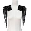 MOAIYU Shoulder Epaulets Stage Costume Fringed Sequined Epaulet Shoulder Wrap Stage Performances Epaulet Costume Accessories view 3