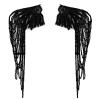 MOAIYU Shoulder Epaulets Stage Costume Fringed Sequined Epaulet Shoulder Wrap Stage Performances Epaulet Costume Accessories view 4