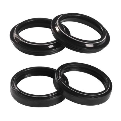 Motorcycle Front Fork Shock Absorber Damper Oil Seal & Dust Cover For R-C 125 RC125 R-C 200 RC200 R-C 390 RC390 2017-2021 2022(2pcs oil 2pcs dust)