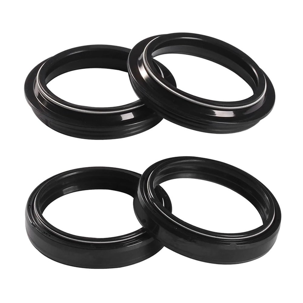Motorcycle Front Fork Shock Absorber Damper Oil Seal & Dust Cover For R-C 125 RC125 R-C 200 RC200 R-C 390 RC390 2017-2021 2022(2pcs oil 2pcs dust)