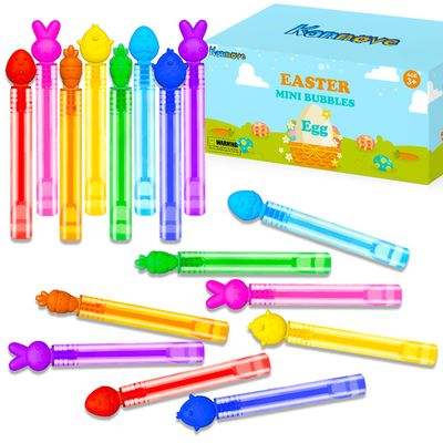 Bulk Easter Mini Bubbles Wands for Kids,200 Pack Easter Party Favors Toys for Toddlers,Non Candy Easter Basket Goodie Gift Bag Stuffers,Pinata Fillers Classroom Games Activities Prizes for Boys Girls