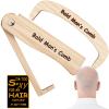 2PCS Funny Bald Man Comb - April Fools' Day Gag Gift for Men - Hair Loss Joke Brush for Bald Men's Over The Hill Party - Birthday Gift view 1