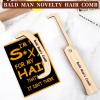 2PCS Funny Bald Man Comb - April Fools' Day Gag Gift for Men - Hair Loss Joke Brush for Bald Men's Over The Hill Party - Birthday Gift view 3