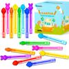 Easter Mini Bubbles Wands Toys Gifts Bulk for Kids,64 Pack Easter Party Favors Supplies for Toddlers,Easter Basket Goodie Gift Treat Bag Stuffers,Non Candy Classroom Prizes Pinata Fillers for Boy Girl view 1