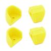 StiNGZjdM 4pc Shock Absorber & Hydraulic Frame Protection Protection Cover Shock Absorption Cap for 1:8 1:10 RC Car Parts for Traxxas for HSP for HPI(Yellow) view 1