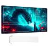 ETLKJVBL for MTG Playmat, Epic Dragon and Flower Premium for Magic The Gathering Mat with Beautiful Patterns & Storage Bag for Game Players, 24 x 14 Inch for Card Game Mat view 1