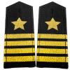 MOAIYU Policeman Costume Accessory Captain Star Stripes Shoulder Epaulettes Set Epaulet Shoulder Boards Security Uniform view 1