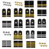 MOAIYU Policeman Costume Accessory Captain Star Stripes Shoulder Epaulettes Set Epaulet Shoulder Boards Security Uniform view 3
