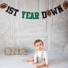 1st Year Down Banner-First Year Down Birthday Party Decorations,Football 1st Birthday Party Decorations view 3