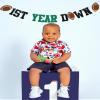 1st Year Down Banner-First Year Down Birthday Party Decorations,Football 1st Birthday Party Decorations view 4