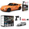 2PCS RC Drift Car, 1:24 Remote Control Car 4WD 15KM/H High Speed Racing Sport Car And 1/43 Scale 2.4GHz Full Proportional Mini RC Remote Control Sports for Kids Boys Girls Adults Gifts Birthday Ch view 1