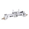 1/18 TRX4M Portal Axle,109.6g Aluminum CNC TRX4M Axle, Extended +10mm TRX4M Portal Axles with Two Servo Mount Options, for RC Crawler Car TRX4M Axle Upgrade Parts (Silver) view 3