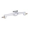 1/18 TRX4M Portal Axle,109.6g Aluminum CNC TRX4M Axle, Extended +10mm TRX4M Portal Axles with Two Servo Mount Options, for RC Crawler Car TRX4M Axle Upgrade Parts (Silver) view 4