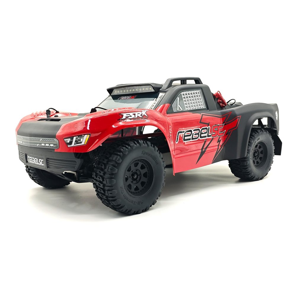 1/10 Desert 4X4 3S Brushless Short Course Truck RTR All-Road Street Gyroscope Fast RC Cars for Adults (red)