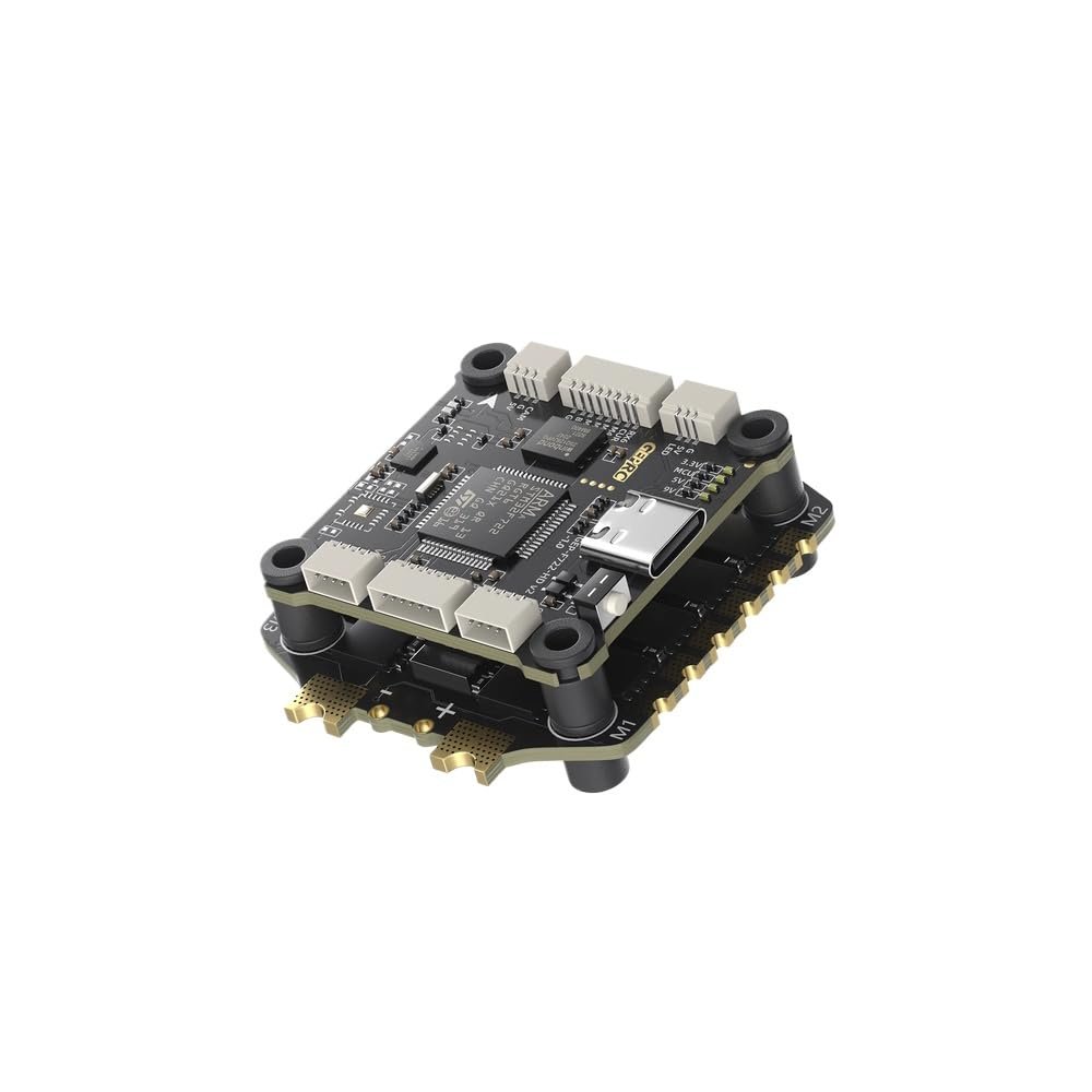 CUIPPWRJ Taker F722 BLS 60A V2 Stack BLS 60A 4IN1 ESC with 16MB Black Box Compatible with Data Analysis and Flight Data Recording Compatible with Racing Drones