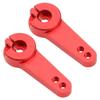 4Pcs Vgoohobby Aluminum 25T Servo Arm Horn Steering Arms Fit for Standard Servo Motors Compatible with Traxxas Axial Tamiya 1/10 RC Crawler Car (Red) view 2