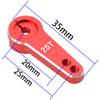 4Pcs Vgoohobby Aluminum 25T Servo Arm Horn Steering Arms Fit for Standard Servo Motors Compatible with Traxxas Axial Tamiya 1/10 RC Crawler Car (Red) view 3