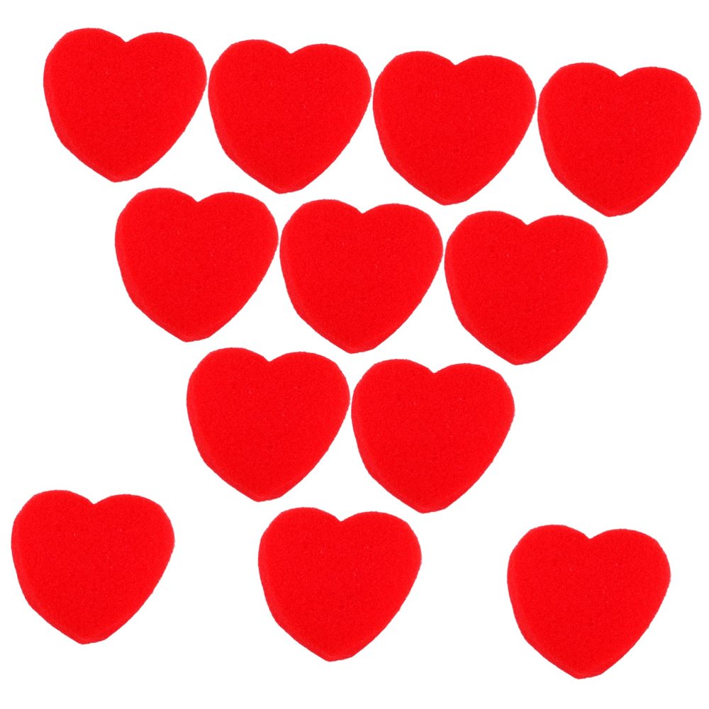 Alipis 20pairs Heart Shaped Sponge Props for Close-up Illusion Hearts for Performance Party Entertainment and Event Enhancement for Weddings and Gatherings