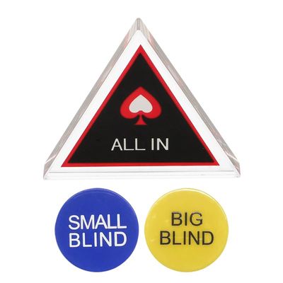 ORFOFE Poker Dealer Button Double-Sided Plastic Card Game Marker with Heart Design 2.75 Inch - Game Chips Holder for Poker Counting and Party Supplies