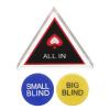 ORFOFE Poker Dealer Button Double-Sided Plastic Card Game Marker with Heart Design 2.75 Inch - Game Chips Holder for Poker Counting and Party Supplies view 1