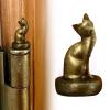 Cat Hinge Head - Cat Hinge Cover Decoration Top Magnetic - Cat Door Hinge Top - Cat Stone Home Decoration Kitten Statue Decoration Door Hinge Decoration top (9) view 3