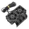 36mm RC Motor Cooling Fan with Heatsink, 28000RPM 8.4V Dual Fans RC Brushless Motor Heatsink Cover for 540 550 Motor (Black) view 1