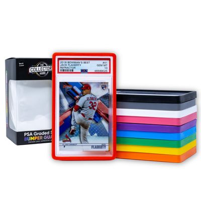 10 PSA Slab Guards  Impact-Resistant Protection System for PSA Graded Cards | Engineered Shock-Absorbing PSA Slab Protector | Multicolor PSA Bumper Guard Set