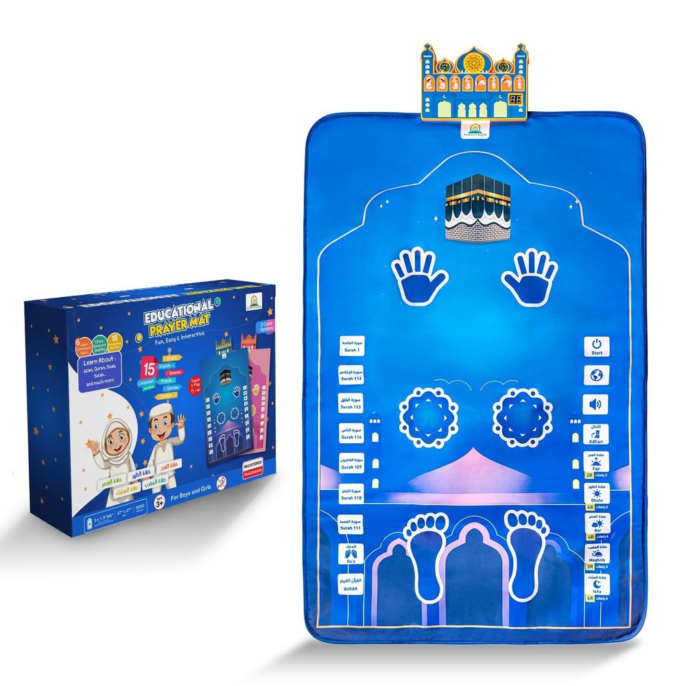 ALMOSTAQIM Educational Prayer Mat for Kids