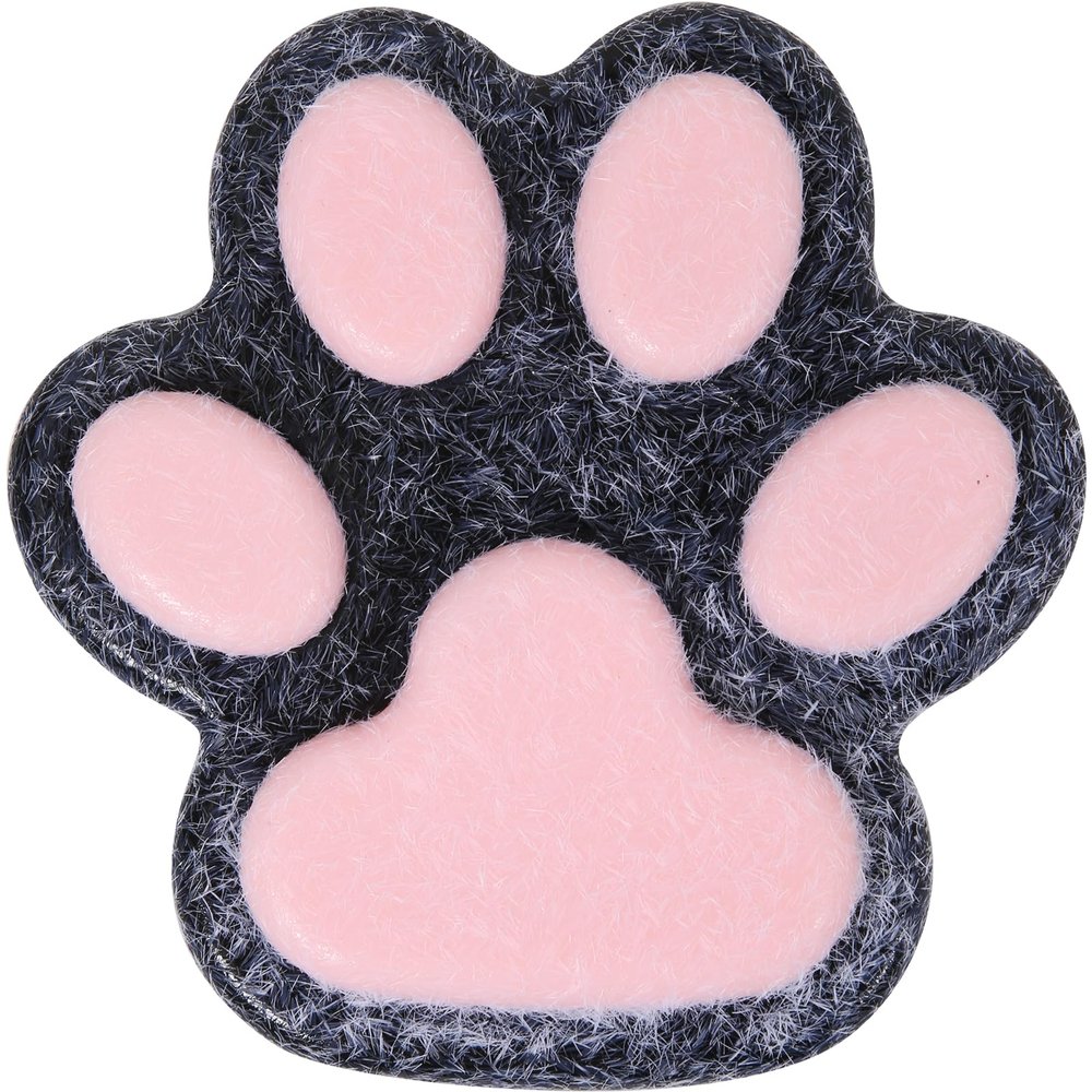 1pcs Black Big 5.5in Thin Squishy Cat Paw Squeeze Toys,Cute Kawaii Squishies,Cat Paw Fur Ball,Jelly Kitty Paw Squishy Funny for Adults Kids (1pcs Black Big 5.5in Thin)