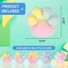 1pcs Rainbow Yellow Big 5in Squishy Cat Paw Squeeze Toys,Cute Kawaii Squishies,Fur Ball,Jelly Kitty Paw Squishy Funny for Adults Kids view 3