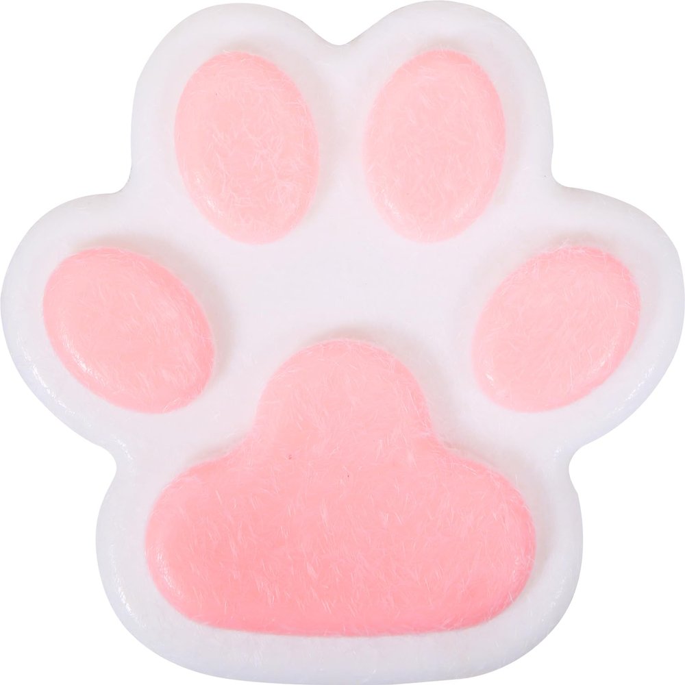1pcs Pink Big 5.5in Thin Squishy Cat Paw Squeeze Toys,Cute Kawaii Squishies,Cat Paw Fur Ball,Jelly Kitty Paw Squishy Funny for Adults Kids (1pcs Pink Big 5.5in Thin)