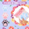 1pcs Pink Big 5.5in Thin Squishy Cat Paw Squeeze Toys,Cute Kawaii Squishies,Cat Paw Fur Ball,Jelly Kitty Paw Squishy Funny for Adults Kids (1pcs Pink Big 5.5in Thin) view 3