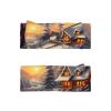 0-6 Months Baby Bow Hairband for Newborn, Infant, Toddler, Elastic Bow Headband, Christmas Eve Warm Light Snow House Decorative Headband view 2