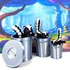 3pcs Articulated Skunk with Trash Can, 3D Printed Black and White Skunk, Tiny Animal Skunk Toy, 3D Printed Trash can, Skunk Toy, Trash Panda, Fidget ADHD Autism Toy AR004 view 2