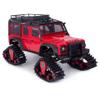 TRX4M Track Snow Tires, 4Pcs TRX4M Track Wheels Snow Tires with L-Shaped Wrench Installation Tool for 1/18 RC Crawler Car TRX4M Upgrade Accessories (Black) view 2