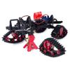 TRX4M Track Snow Tires, 4Pcs TRX4M Track Wheels Snow Tires with L-Shaped Wrench Installation Tool for 1/18 RC Crawler Car TRX4M Upgrade Accessories (Black) view 3
