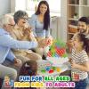 BkjHg Tetra Tower Stacking Game, 48PCS Balance Building Blocks Board Game for Kids, Adults, Family, Friends, Team Play, Classroom, Dorm, and Party Fun view 3