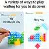 BkjHg Tetra Tower Stacking Game, 48PCS Balance Building Blocks Board Game for Kids, Adults, Family, Friends, Team Play, Classroom, Dorm, and Party Fun view 4