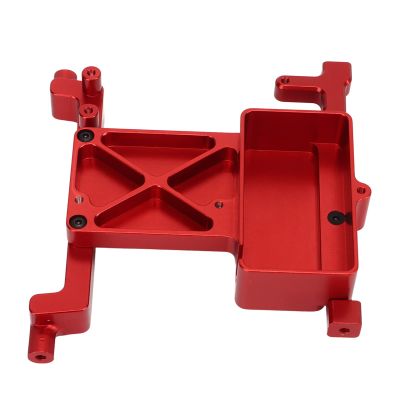 ToysCentral Basics RC Servo Mount Bracket, Aluminium Alloy Servo Holder for SCX6 1/6 RC Car (Red)
