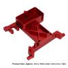 ToysCentral Basics RC Servo Mount Bracket, Aluminium Alloy Servo Holder for SCX6 1/6 RC Car (Red) view 3