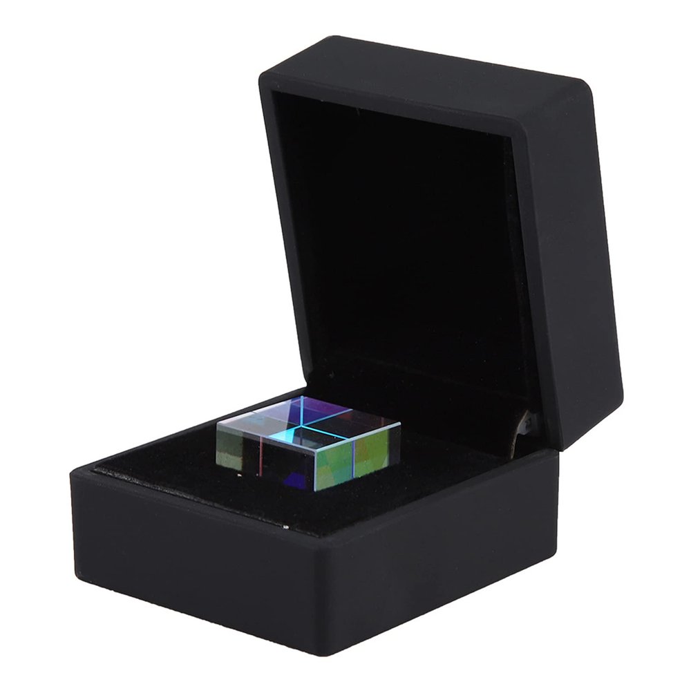 Bright Light Combine Optical Glass Prism, 23 * 23 * 23mm Cube Prism for Photography with Teaching and Research