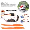 1250KV Brushless Motor, 40A ESC, SG90 9G Micro Servo, 8060 Propeller Kit Upgrade Accessories for RC Plane (A2217 KV1250KV+40A ESC SG90 9G Micro-servo 8060) view 2