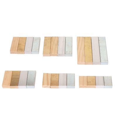 24pcs Density Cubes Set Copper Aluminum Iron Wood Educational STEM Lab Blocks for School Experiments Scientific Density Cubes Set Specific Heat Exploration