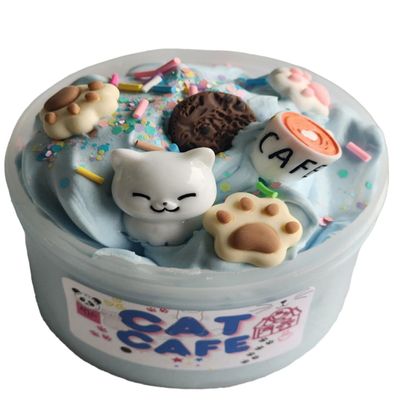 Cat Cafe Butter Slime - Butter Slime - Quality Handmade in The USA - Slime Playground