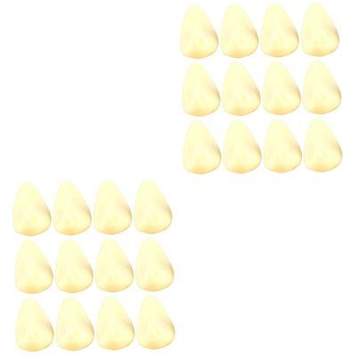CORHAD 24pcs Fake Garlic Realistic Artificial Vegetable Models for Home Decor Photography Props Safe Vivid Display for Kitchen Party Festival Decorations