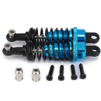 2 Pcs Oil Adjustable 65Mm Shock Absorber Damper for Rc Car 1/18 for WL-Toys A959 A969 A979 K929 for Hsp for Tra-xxas Losi for Tam-iya,Blue
