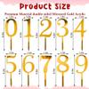 0-9 Number For Cake Topper,10 Pcs Gold Acrylic Number Cake Topper for Birthday Party Wedding Anniversary Cake Decorations view 2