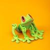 3D Printed Animal Frog Refrigerator Magnets Magnet Decor Articulated Toy for Fridge (Green) view 2