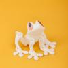 3D Printed Animal Frog Refrigerator Magnets Magnet Decor Articulated Toy for Fridge (White) view 2